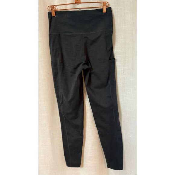 American Eagle Outfitters Leggings Women Small Black High-Waisted Tights Pockets - Picture 2 of 12